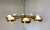 Italian Art Deco Murano Glass & Brass Ceiling Lamp For Sale - Image 13 of 17