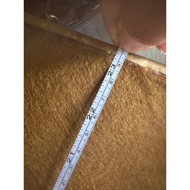 Metal 1970s Brass Mirror For Sale - Image 7 of 8