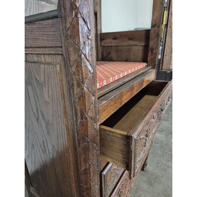 Antique Norman Chest of Drawers in Oak, 1800s For Sale - Image 3 of 11