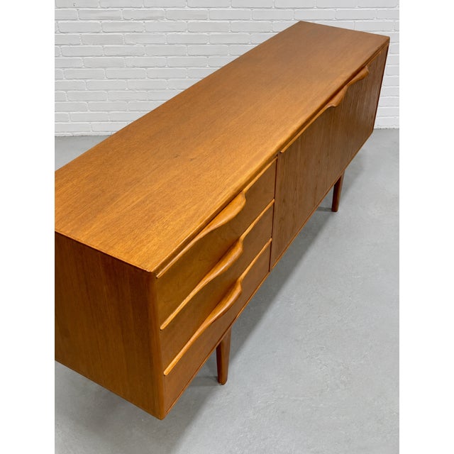 Funky Sculptural Mid Century Modern Styled Credenza | Teak Media Stand | Handmade Sideboard For Sale - Image 9 of 13