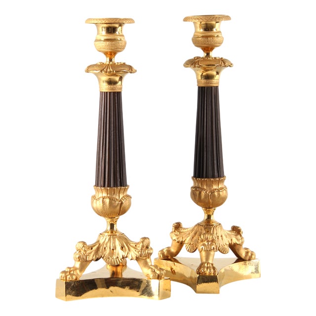 Charles X Candleholder, 1845, Set of 2 For Sale