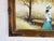 Dark Green 1960s Vintage Harrison E. Clark Impressionist Woman in Garden Oil on Canvas Painting, Framed For Sale - Image 8 of 12