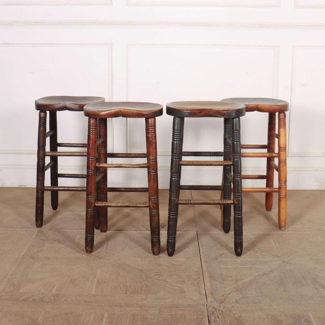 Bar Stools, 1890s, Set of 4 For Sale - Image 11 of 11