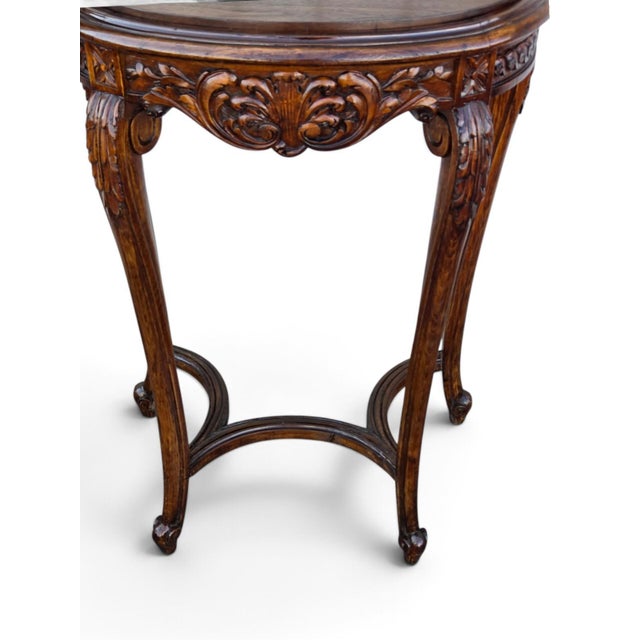 Wood 19th Century French Walnut Console Table/ Entry Hallway Table For Sale - Image 7 of 10