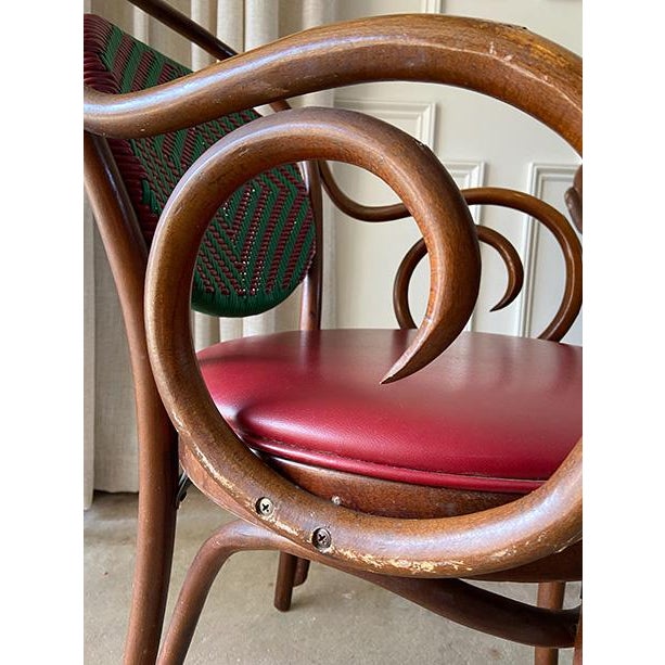 Vintage Cafe Armchairs by Shelby Williams Industries in the Style of Micheal Thonet , Set of 6 For Sale - Image 16 of 18