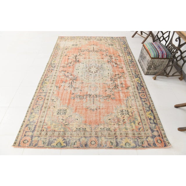 Vintage Handmade Rug in Wool For Sale - Image 11 of 11