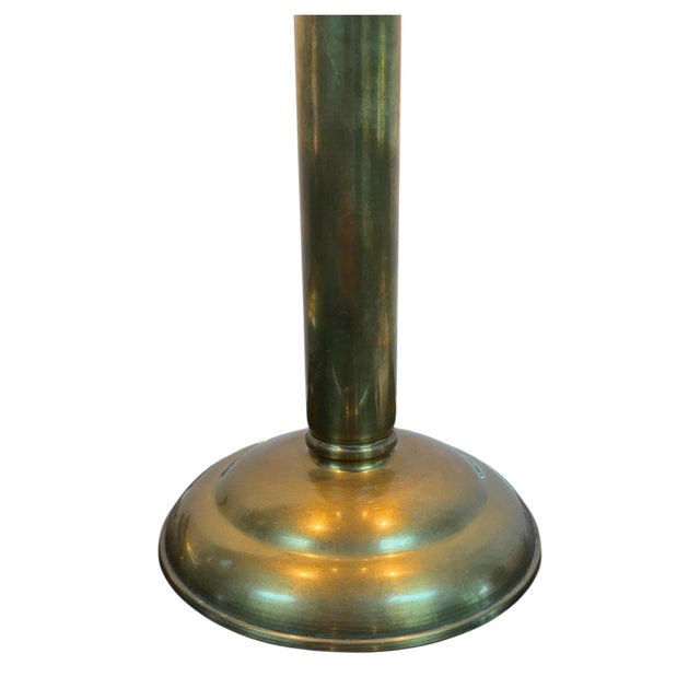 Metal Art Deco Brass Table Lamp, Central Europe, 1930s For Sale - Image 7 of 8