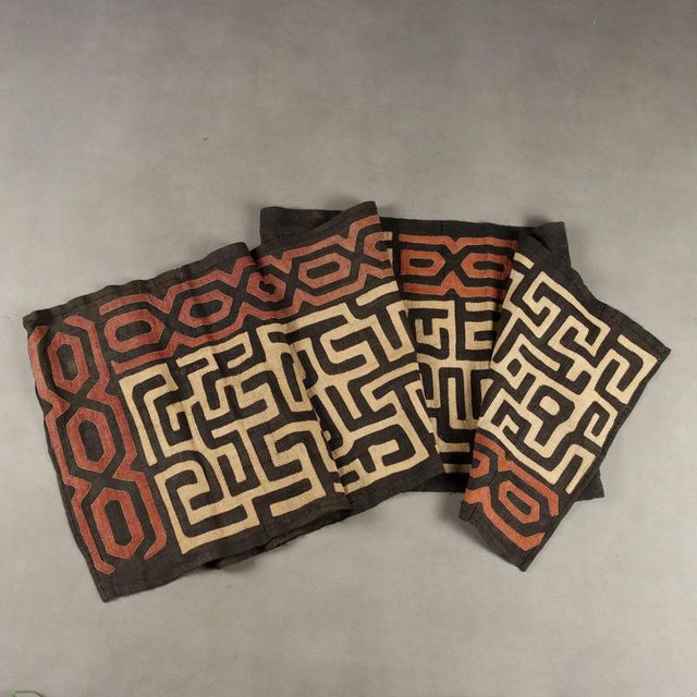 Royal Ntshak Raffia Fabric with Labyrinth Kuba Art For Sale - Image 12 of 12