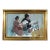 Mid-Century Modern 'The Craft of Two' Vintage Original Figurative Oil Painting, Framed For Sale