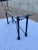 1980s Mid-Century Modern Rectangular Wrought Iron & Glass Console Sofa Table For Sale - Image 5 of 13