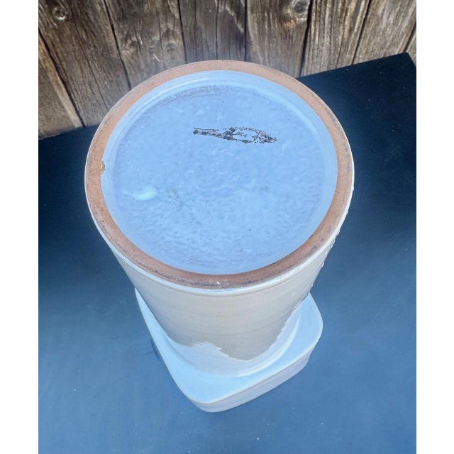 Mid-Century Modern Ceramic Vase by Linck Keramik of Switzerland For Sale - Image 3 of 5