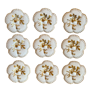 Brownfield's for Tiffany & Company Porcelain Oyster Plates, Sold Individually/9 Available