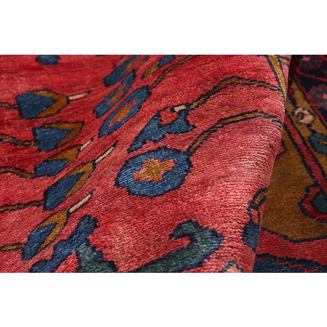 Early 20th Century Antique Persian Lilihan Rug, 04'00 X 05'04 For Sale - Image 5 of 10