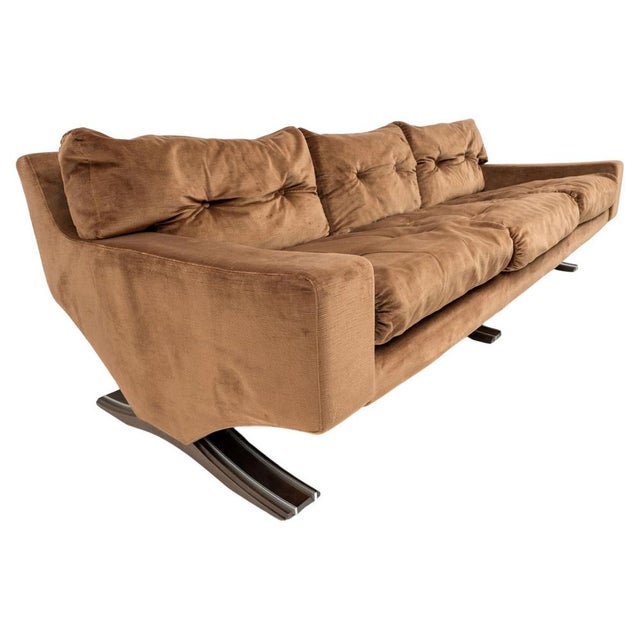 Wood Vintage Three-Seater Sofa by Franz Sartori for Flexform, 1965 For Sale - Image 7 of 7