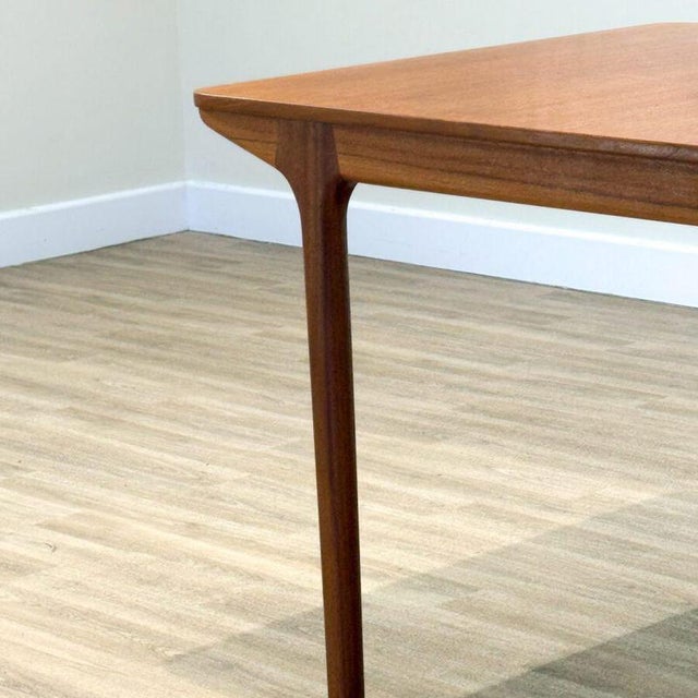 Mid-Century Modern Double Extending Dining Table by Tom Robertson for McIntosh For Sale - Image 4 of 11