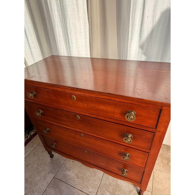 Early 19th Century Beautiful American / New England Sheraton Chest of Drawers For Sale - Image 13 of 18