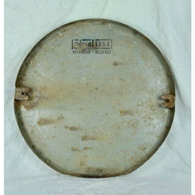 Metal Enameled Metal Traffic Sign, 1964 For Sale - Image 7 of 8