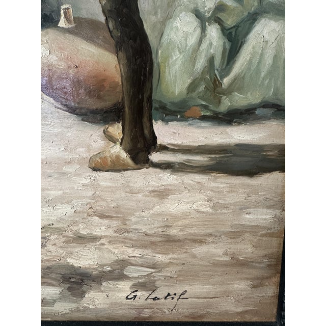 Goran Latif, The Water Seller, 1970s, Oil on Canvas For Sale - Image 7 of 15