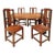 Vintage Rustic Reclaimed Barn-Wood Extending Dining - 9 Piece Set For Sale