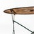1950s Round Dark Green Metal Folding Dining Table, 1950s For Sale - Image 5 of 8