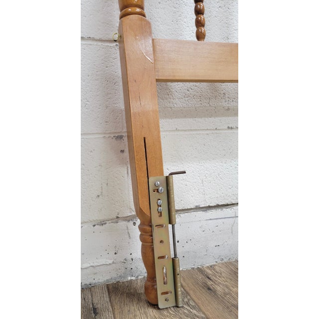 Wood Antique King Size Jenny Lind Headboard For Sale - Image 7 of 11