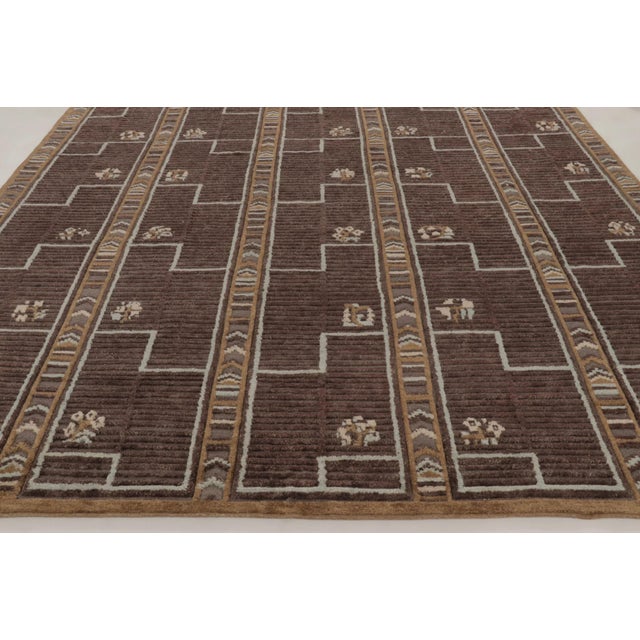 2020s Rug & Kilim’s Oversized Scandinavian Style Rug in Earthy Brown Hues For Sale - Image 5 of 10