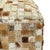 Vintage Square Goat Leather Patchwork Ottoman, 1970s For Sale - Image 4 of 13
