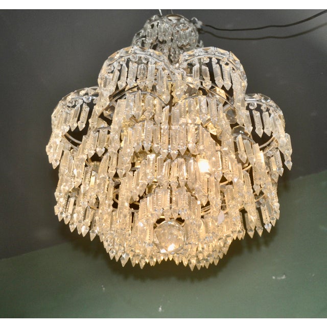 Vintage Crystal Chandelier, 1960s For Sale - Image 14 of 18