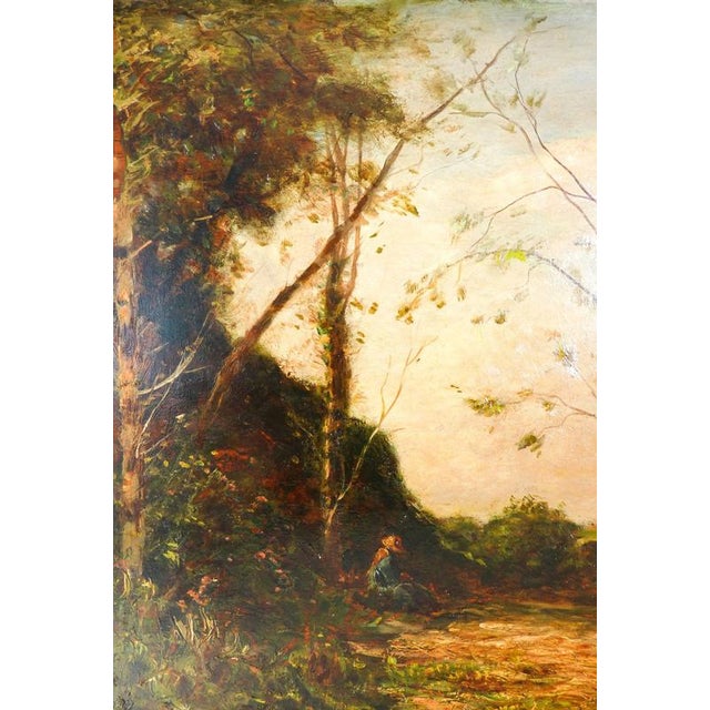 Vittorio Bussolino, Landscape Painting, Late 19th Century, Oil on Panel, Framed For Sale - Image 10 of 14
