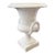 Mid-20th Century Italian Neoclassical White Glazed Ceramic Urn, 10.5" For Sale