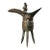 Bronze Jue Ritual Wine Vessel - 9.8" Tall For Sale