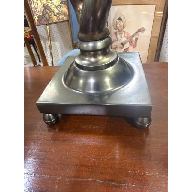 Modern 1990s Double Twist (Or Helix) Sculptural Table Lamps 27in Tall - a Pair For Sale - Image 3 of 6