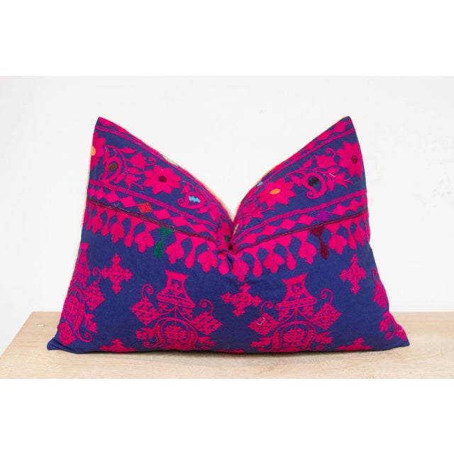 Pikul Embroidered Floral Pillow For Sale - Image 4 of 7