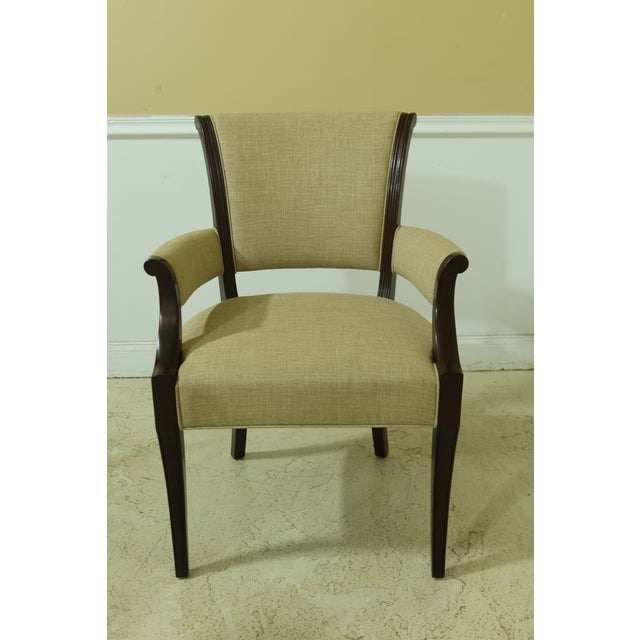 Set of 10 Baker Modern Design Mahogany Dining Room Chairs Chairish