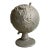 Mid 20th Century Serge Roche Style Plaster Globe of the Earth For Sale