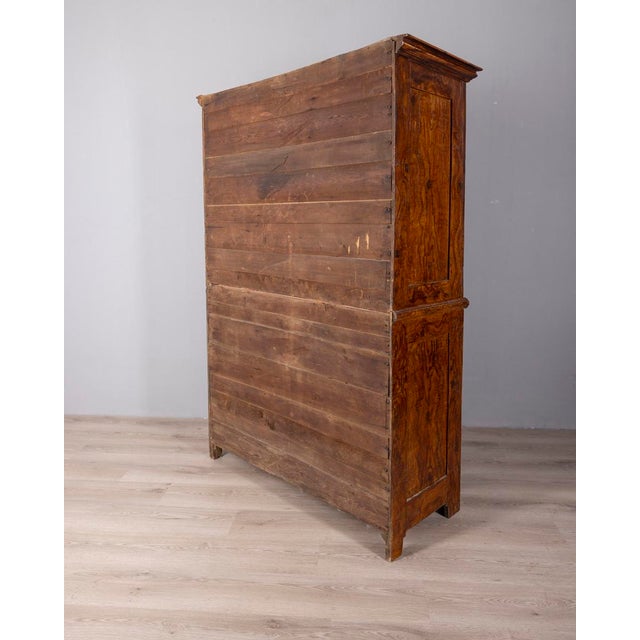 18th Century Classic Walnut Wood Wardrobe For Sale - Image 4 of 18