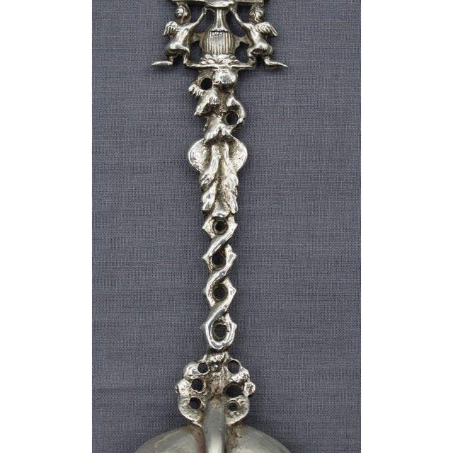 Pre-1953 Amsterdam 833 Standard Silver Souvenir Spoon For Sale In Raleigh - Image 6 of 9
