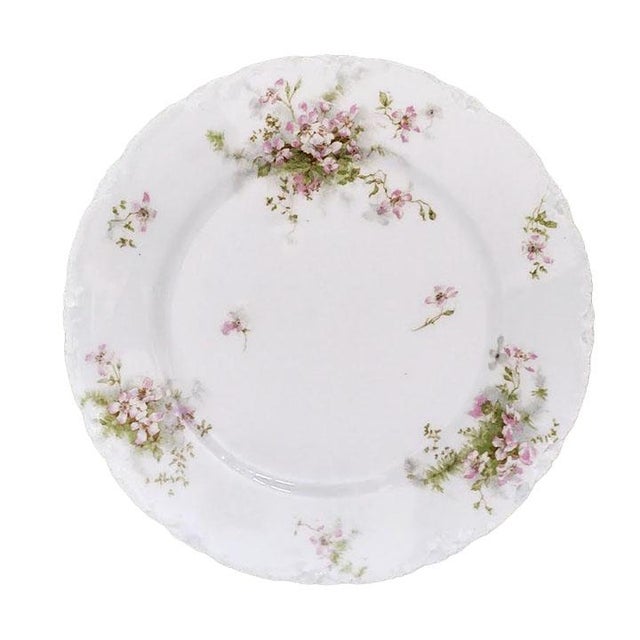 Set of 8 Limoges Schleiger 146a Theodore Haviland Fine Porcelaine Dinner Plates Made in France. Please Note: Each of these...