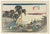 Utagawa Hiroshige, Fujikawa, 1833, Woodcut Print For Sale