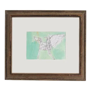Graphite and Acrylic Abstract Drawing by James L. Bruch