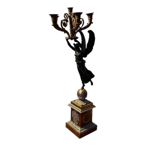 Antique Monumental Early 19th Century French Empire Gilt Bronze Candelabra Attributed to Pierre Philippe Thomire