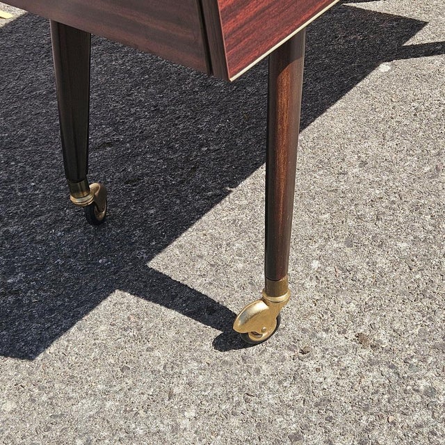 Mid-Century Modern Formica Bar Trolley, 1960s For Sale - Image 16 of 17