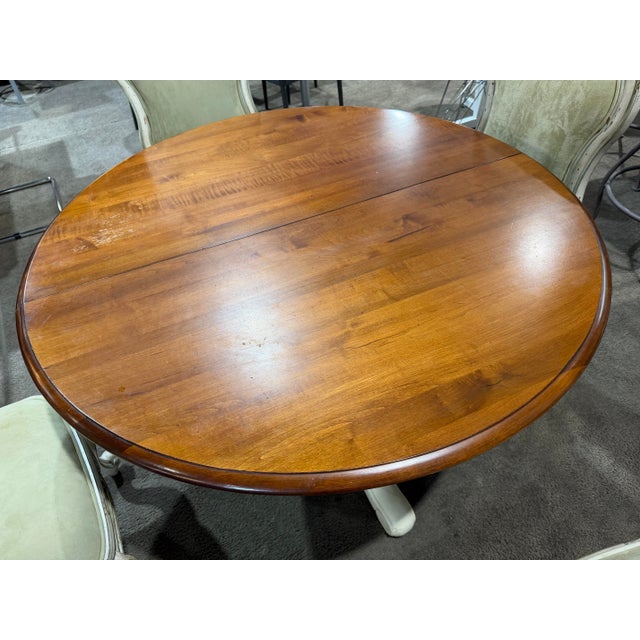 Ethan Allen French Provincial Dining Set - Four Chairs For Sale - Image 9 of 10