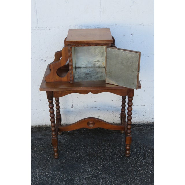 Traditional Early 1900s Cigar Tobacco Humidor Chest Box Cabinet 5693 For Sale - Image 3 of 12