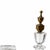 Glass and Crystal Mug and Threee Bottles by Atlantis and Topaz, Set of 4 For Sale - Image 4 of 6