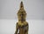 Thai Gold Lacquered Bronze Ratanakosin Miniature Seated Buddha Figurine For Sale - Image 4 of 7