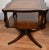 1930s Regency Flame Mahogany & Leather Top Pair of Side Tables / End Tables For Sale - Image 9 of 10