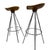 Metal Vintage Industrial Jamaica Bar Stool with Wooden Seat by Pepe Cortes Amat 3 / Knoll For Sale - Image 7 of 9
