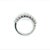 Natural White Sapphire Ring Size 6.5 14k W Gold 4.32 TCW Certified For Sale - Image 4 of 9