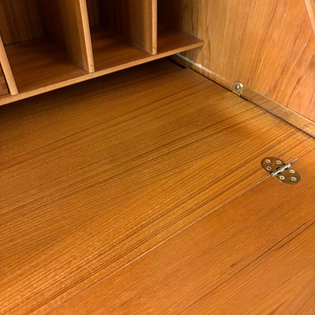 Nathan Furniture Vintage Teak Secretary Desk For Sale - Image 10 of 15